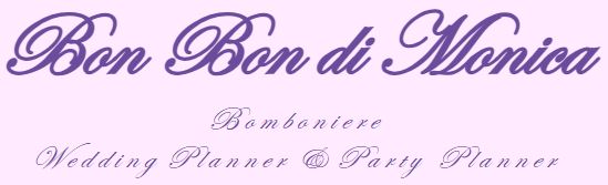 Logo Bon Bon di Monica, bomboniere personalizzate per eventi